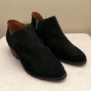 Lucky Brand - Black Suede Ankle Bootie - 9